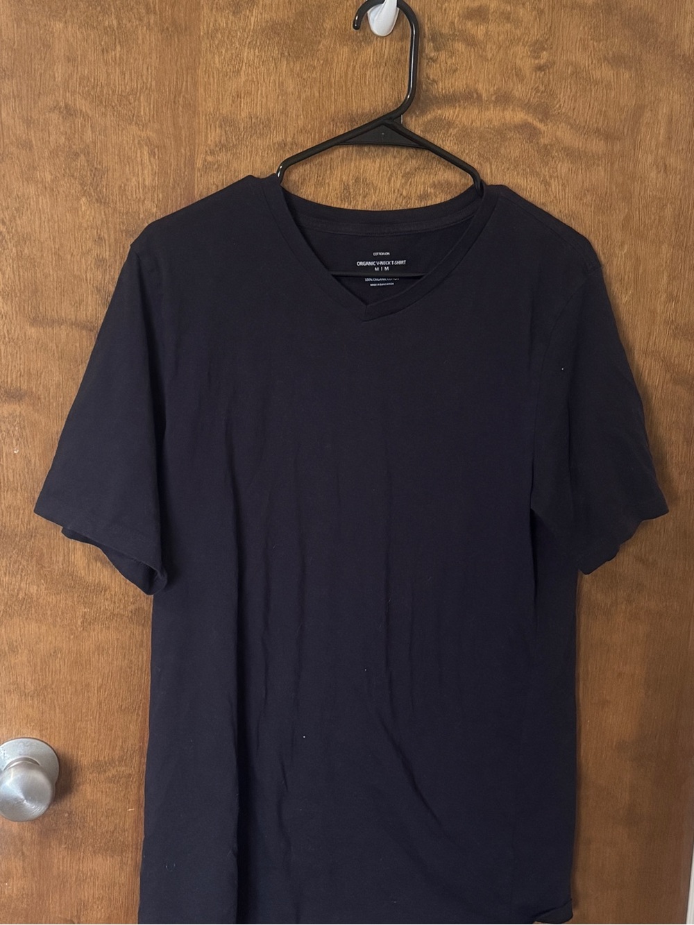 Cotton On Clas V-Neck Women’s T-Shirt - Black Size M